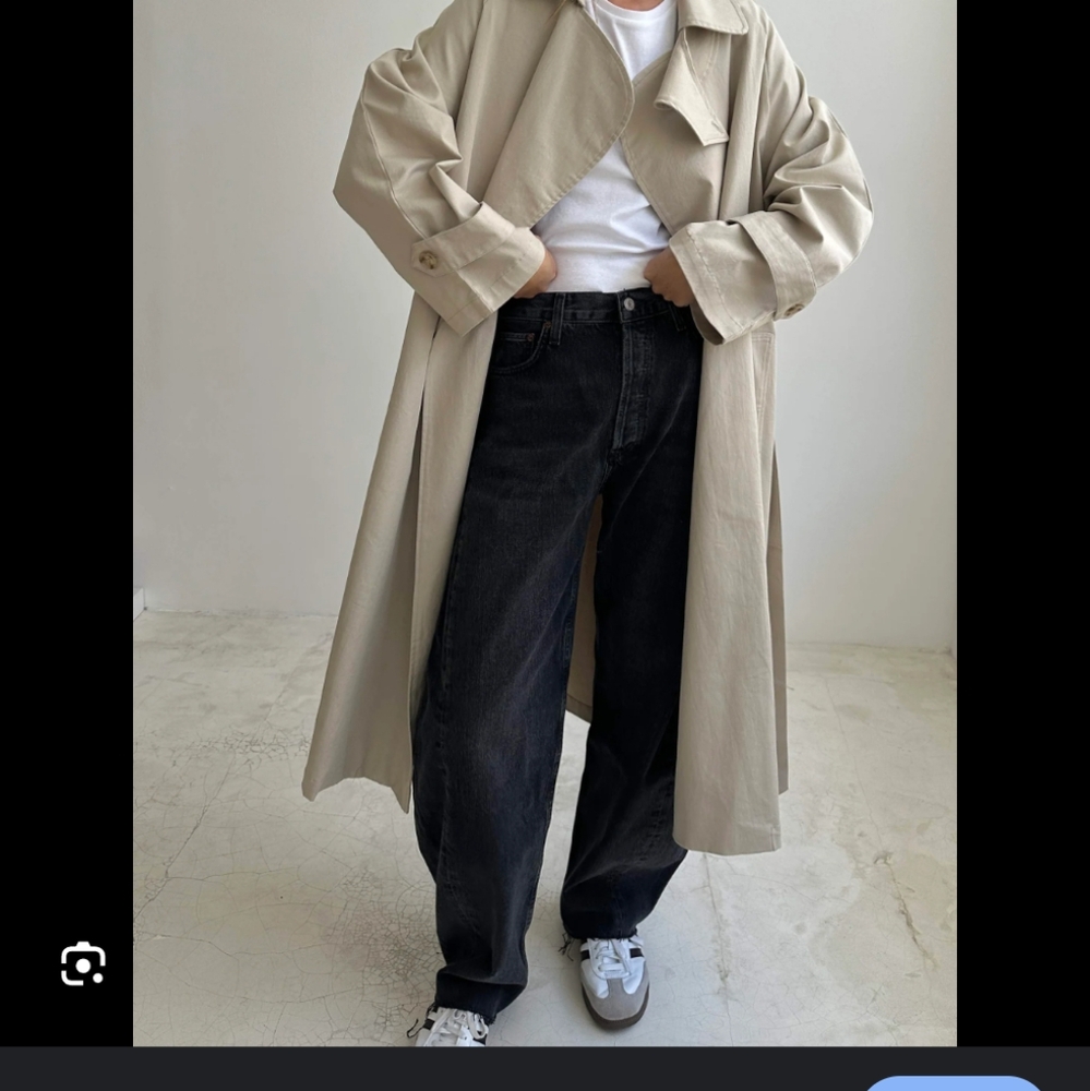 LES BASICS - Trench Coat O/S NWOT